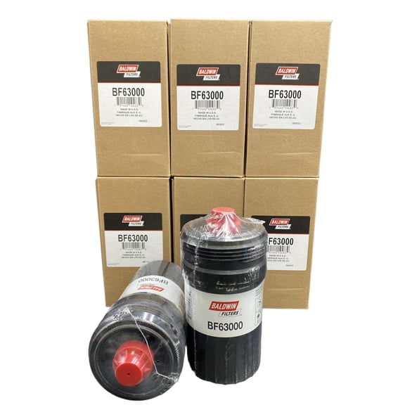 BF63000 Baldwin Fuel Filter Replace Cummins 5289121, FF63054NN, FF63009 Pack of 6