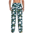 thumbnail image 3 of Uemuo Sweet Dream Lamb Pattern Men's Wide Leg Palazzo Lounge Pants with Pockets Light Weight Loose Comfy Casual Pajama Pants-Large, 3 of 9