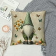 thumbnail image 2 of COMIO Hello Spring Gnome Pillow Covers Green Butterfly Floral Decorative Throw Pillow Covers for Outdoor Garden Home Sofa Bed Floral Farmhouse Seasonal Cushion Case, 2 of 5