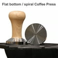 thumbnail image 6 of Solid Wood Handle Coffee Tamper Stainless Press Powder Hammer Squeezer, Thread Base  3#, 6 of 9
