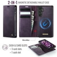 thumbnail image 4 of CaseMe Wallet Case for Samsung Galaxy A15, 2-in-1 PU Leather【RFID Blocking】Flip Card Holder Stand Shockproof Magnetic Detachable Cover for Samsung Galaxy A15 6.5",Purple,For Galaxy A15, 4 of 10