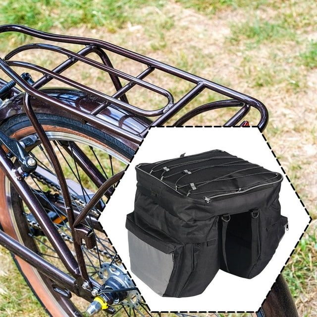 Alforja para bicicleta, portaequipajes trasero para bicicleta, accesorio práctico, bolsa de carga para asiento trasero de bicicleta, portaequipajes