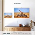 thumbnail image 4 of Elephant Stock African Zebras And Giraffe Wall Art - Horizontal Canvas Wall Art - Living Room Wall Decor - Photography Animal Canvas - Orange And Brown Decor - 24" x 16", 4 of 8