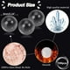 thumbnail image 2 of 100 cuentas de vidrio transparente de 6 mm, mini cuentas redondas de vidrio transparente sin perforar., 2 of 9
