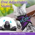 thumbnail image 6 of rabbitgoo Cat Harness and Leash Set for Walking Escape Proof, Adjustable Soft Kittens Vest with Reflective Strip for Small Cats, Comfortable Outdoor Vest, Purple, 6 of 10
