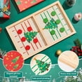 thumbnail image 4 of Montessori Learning Toys Wooden Fast Sling Puck Game Board Tabletop Game with Christmas Tree Print for Family and Party Entertainment Activities, 4 of 5