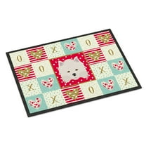 Carolines Treasures CK5181MAT American Eskimo Love Door Mat Indoor Rug or Outdoor Welcome Mat 18x27 Doormat 27"L x 18"W