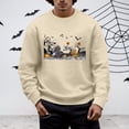 thumbnail image 2 of UPBEST Men's Hoodless Sweatshirts Crewneck 2024 New Fall Halloween Ghost Long Sleeved Autumn And Winter Outwear, 2 of 6