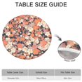 thumbnail image 6 of Pioneer Flower Floral Print Pattern Round Fitted Tablecloth with Elastic Edge,Dining Table Cover Waterproof,Outdoor Round Tablecloth for Camping,Dining,Indoor and Outdoor, 6 of 7