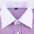 thumbnail image 6 of TANSILING Men's French Cuff Dress Shirt Pleated Formal Fit Long Sleeve with Cufflinks, 6 of 7