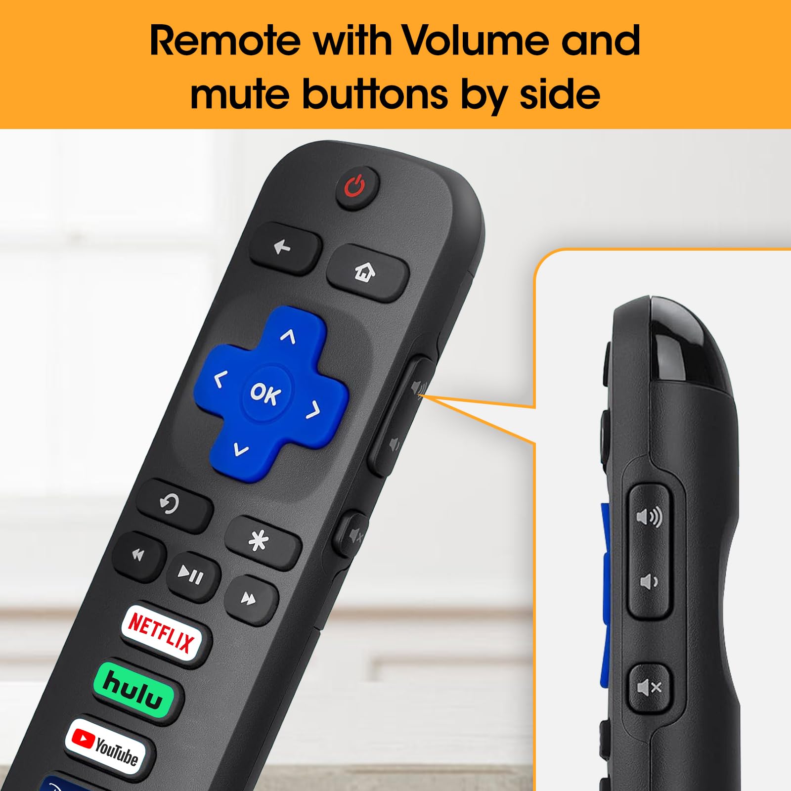 Ustris 2-Pack Replacement Remote for Roku TVs photo 2
