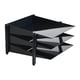 thumbnail image 4 of Bandeja de maquillaje para tocador, almacenamiento de oficina, revistas, papelería de vales eficiente, caja de almacenamiento plegable para bandeja de Negro Macarena Estante de almacenamiento de escritorio, 4 of 8