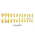 thumbnail image 5 of Uñas postizas Qarigey 24 piezas DIY estilo simple amarillo, 5 of 5
