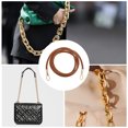 thumbnail image 5 of Unique Bargains 1 Pc Hexagonal Buckle Handbag Strap for Office Light Brown PU Metal, 5 of 5