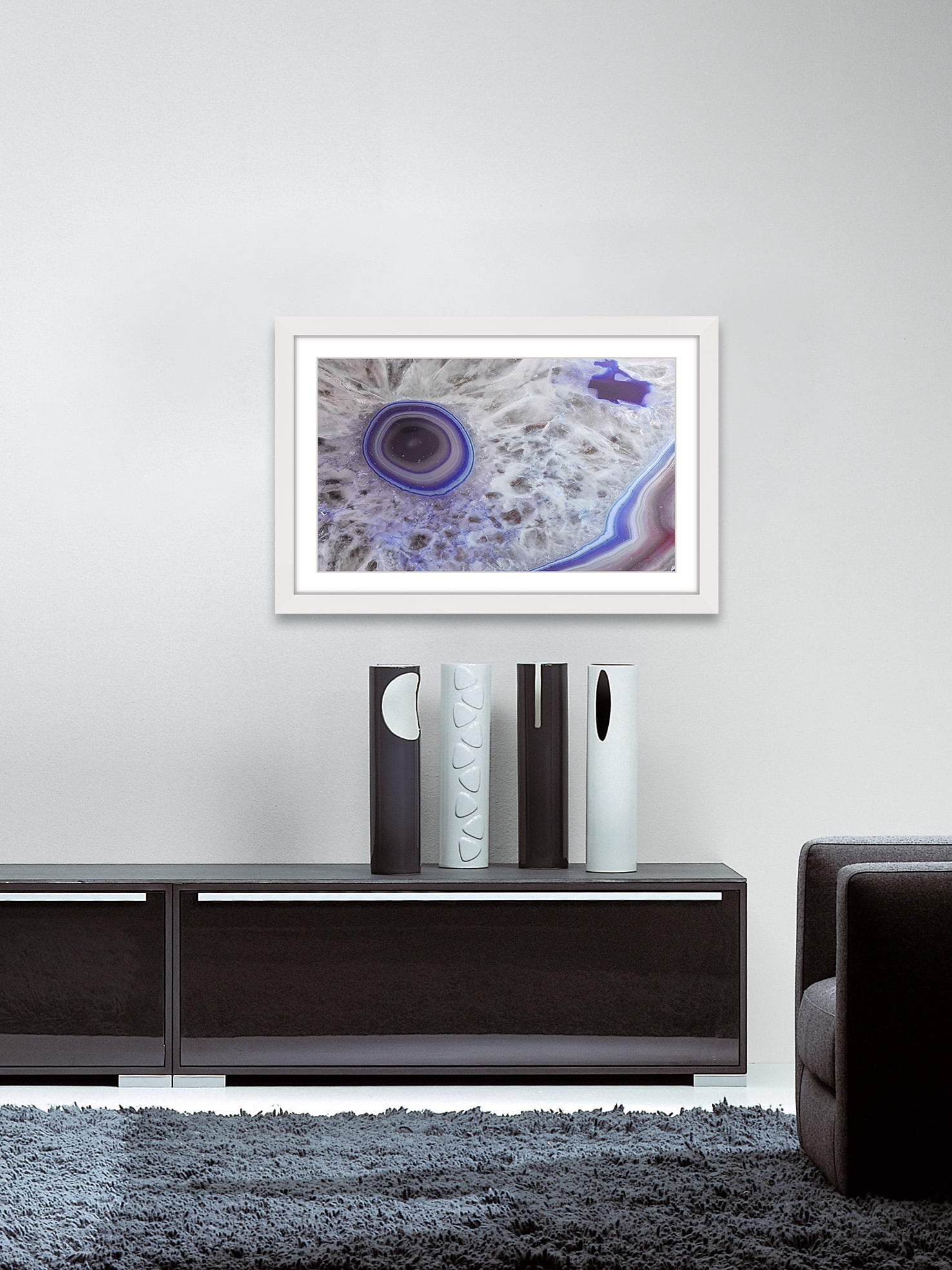 "Violet Lake" Framed Painting Print