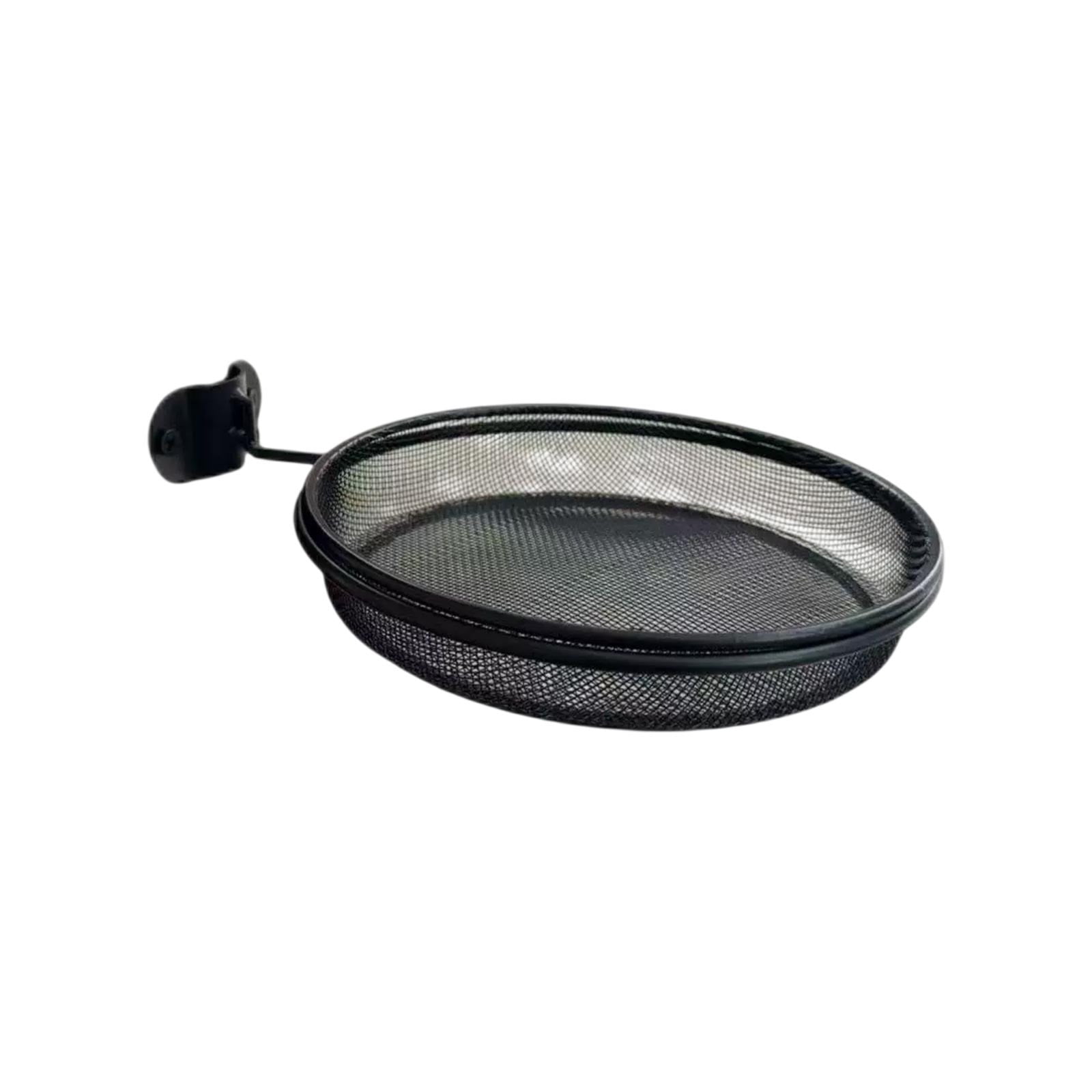 Outdoor Courtyard Wall Mounted Bird Feeder, Metal Hanging Tray for Wild Birds, Garden Decoration
