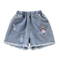 thumbnail image 2 of Vunhao Denim Short for Girls, Printed Sleeveless Girl Shorts Clearance Girls Casual Shorts Girls Shorts Blue Size 6-7 T, 2 of 9