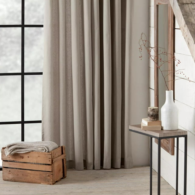 Bouclair Beige Naturia Rideau à Panneaux 52x96 Po (132x244 cm)