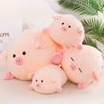 thumbnail image 1 of Fat Pig Doll Pink Cute Soft Cartoon Pig Plush Stuffed Toy Birthday Gift Home Decoration Ornaments Pillow for Girls and Children zhangyuxiang LED, 1 of 2