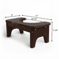 thumbnail image 4 of CONSDAN Squatting Toilet Stool, Bathroom Stool, Poop Stool, Step Stools for Kids (Chocolate Color), 4 of 7
