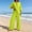 Green plus size two piece set a1, variant on BRELIL Women Plus Size V Neck 3/4 Sleeve Shirt Wide Leg Pants Two Piece Set Solid Boho Lounge Casual Loose Outfits Travel Vacation, Hot Pink M