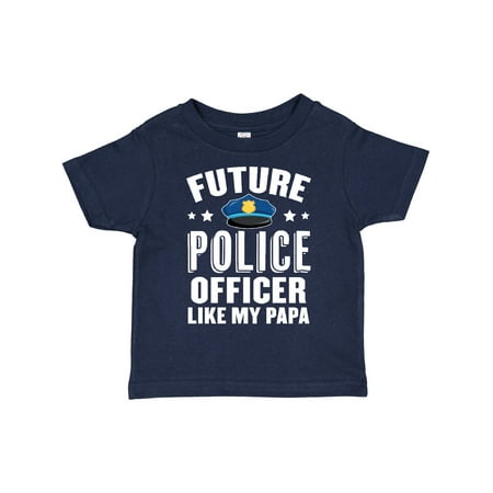 

Inktastic Future Police Officer Like My Papa Gift Toddler Boy or Toddler Girl T-Shirt