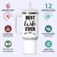 thumbnail image 2 of Best Wife Ever Gifts Tumbler 40oz-Gifts for Wife from Husband-Birthday Christmas Gifts for her-Wife Tumbler Cup with Handle-Wife Gift-Women Gift, 2 of 6