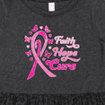 thumbnail image 4 of Inktastic Faith Hope Cure Breast Cancer Awareness Girls Toddler Dress, 4 of 5