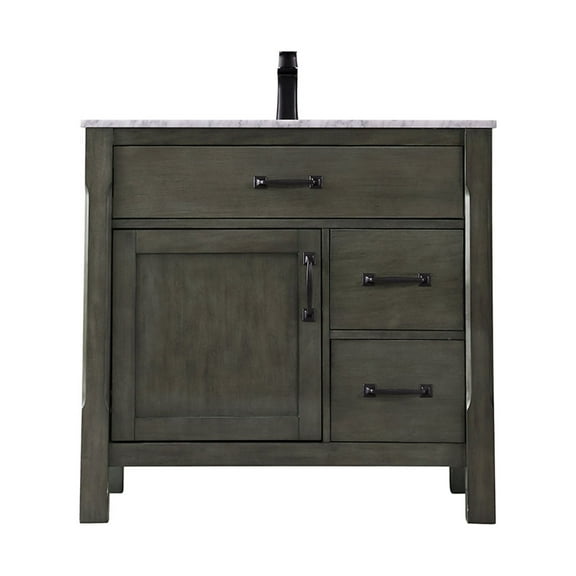 Altair 535036-Ca-Nm Maribella 36" Free Standing Single Basin Vanity Set - Rusted Black