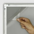 thumbnail image 2 of M&T Displays Snap Poster Frame 11x17 Inch Silver 0.79" Aluminum Profile Easy Front Loading Wall Mounting Photo Picture Document Sign Holder Mitered Corner Anti Glare Cover (5 pack), 2 of 3