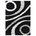 thumbnail image 2 of Rugsotic Carpets Hand Tufted Shag Polyester Eco-Friendly Area Rugs - 5'x8', Rectangle, Black, Plain Solid Design, High Pile Handmade Anti Skid Rugs for Living Room, Bed Room K000A2, 2 of 5