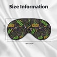 thumbnail image 3 of Rocae Carnival Mardi Gras3 for Mask for Women Men, Luxury Eye Cover Eye Shade with Adjustable Strap for Travel, Nap, Meditation, 3 of 7