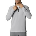 thumbnail image 5 of Kalauyu Quarter Zip Golf Pullover Men Dry Fit Long Sleeve Performance Wicking Mock Neck 1/4 Zip Pullover Mens Sweatshirt, 5 of 6