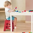 thumbnail image 3 of ACSTEP Folding Step Stool 13'' Tall Step Stool Plastic Step Stools with Non-Slip Surface - Dot Red, 3 of 10