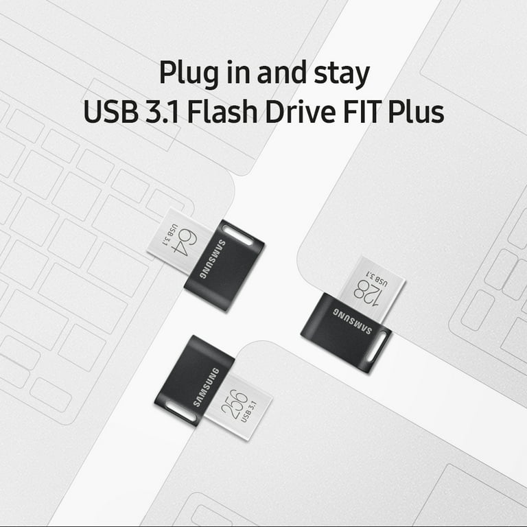 Samsung FIT Plus Clé USB 256 GB noir MUF-256AB/APC USB 3.2 (2è gén.) (USB  3.1)