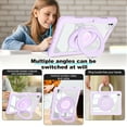 thumbnail image 2 of XYX Shockproof Tablet Case for iPad Pro 11 inch 2024 5th Gen(M4) with 360 Rotating Stand, Slim Lightweight with Pencil Holder, Purple, 2 of 5
