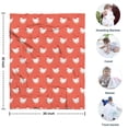 thumbnail image 4 of Red Chicken Pattern Blanket,Comfortable Soft Flannel Throw Blanket,All Season,Warm Lightweight Blankets for Sofa Bed Couch Living Room Chair,30"x40", 4 of 4