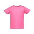 thumbnail image 4 of Marky G Apparel Baby and Toddler Short-Sleeve T-Shirts 100% Cotton Jersey Crew-Neck Tee, 12M, Heather/Hot Pink/Heather(Pack of 3), 4 of 6