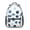 Geometric Hexagon White, variant on Geometric Circle Orange Pattern Backpack for School, Cute School Bag with Adjustable Shoulder Straps and Padded Back, 15.3"x11"x6.7"