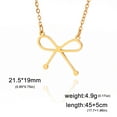 thumbnail image 7 of EUEAVAN Gold Bow Pendant Necklace Stainless Steel Jewelry, 7 of 7