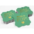 thumbnail image 4 of Inkdotpot Real Gold Foil Ready To Pop Baby Shower Tags Favor Bracket Shape Hang Pack Of 50 Paper Tags, 4 of 6