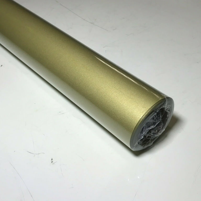 12 x 12FT Gold HTV Iron On Heat Transfer Vinyl Roll for T Shirt Shoes Hats  Bags 
