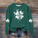 thumbnail image 4 of Blusas y camisas de manga larga con cuello redondo para niños Estampado del Día de San Patricio Estampados de manga larga Casual Suelto Forro polar para mayor calidez Sudadera con capucha de manga lar, 4 of 5