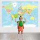 thumbnail image 3 of Fondo de mapa del mundo La aventura comienza Viajes Niños Baby Shower Decoraciones para fiestas Fondos de mapas Aventura alrededor del mundo Cumpleaños Despedida de soltera Fotografía Fondo, 3 of 4