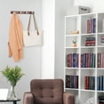 thumbnail image 6 of Unique Bargains Coat Rack Wall Mount Coat Hook for Hanging with 4 Hooks Hat Rack Brown, 6 of 7