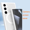 thumbnail image 6 of for Samsung Galaxy S25+ Plus (Not S25) Cooling Case with Magnetic Ring, Hard PC Slim Cellular Hole Heat Dissipation Mesh Breathable Hollow Honeycomb Case for Samsung Galaxy S25 Plus SR-White, 6 of 16