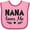 Pink and Fuchsia, variant on Inktastic Nana Baby Girl Clothes Girls Baby Bib