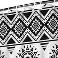 thumbnail image 3 of Bohemian Artistic Vintage Shower Curtain 72x72 Inches Quick-Dry Polyester Curtain with Plastic Hooks Rustic Earthy Style, 3 of 5