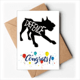 thumbnail image 1 of Black Donkey Animal Outline Natural Wedding Cards Congratulations Greeting Envelopes, 1 of 3