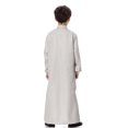thumbnail image 3 of Nrmvnmi Muslim Robe for Boys Long Sleeve Turndown Neck Saudi Arab Kaftan Islamic Button Dubai Robes With Pockets, 3 of 9